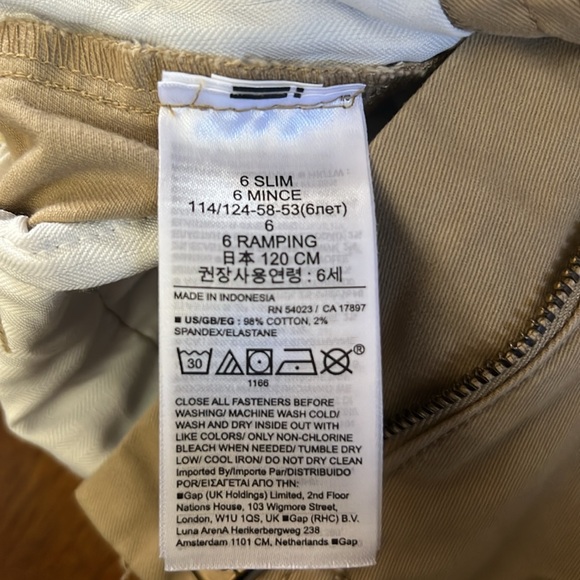 Gap Boys Dress Khakis Size- 6 SLIM - Picture 5 of 9